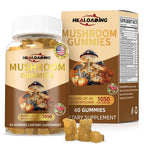HEALOADING Mushroom Gummies with Lion's Mane & Cordyceps - 60 Count