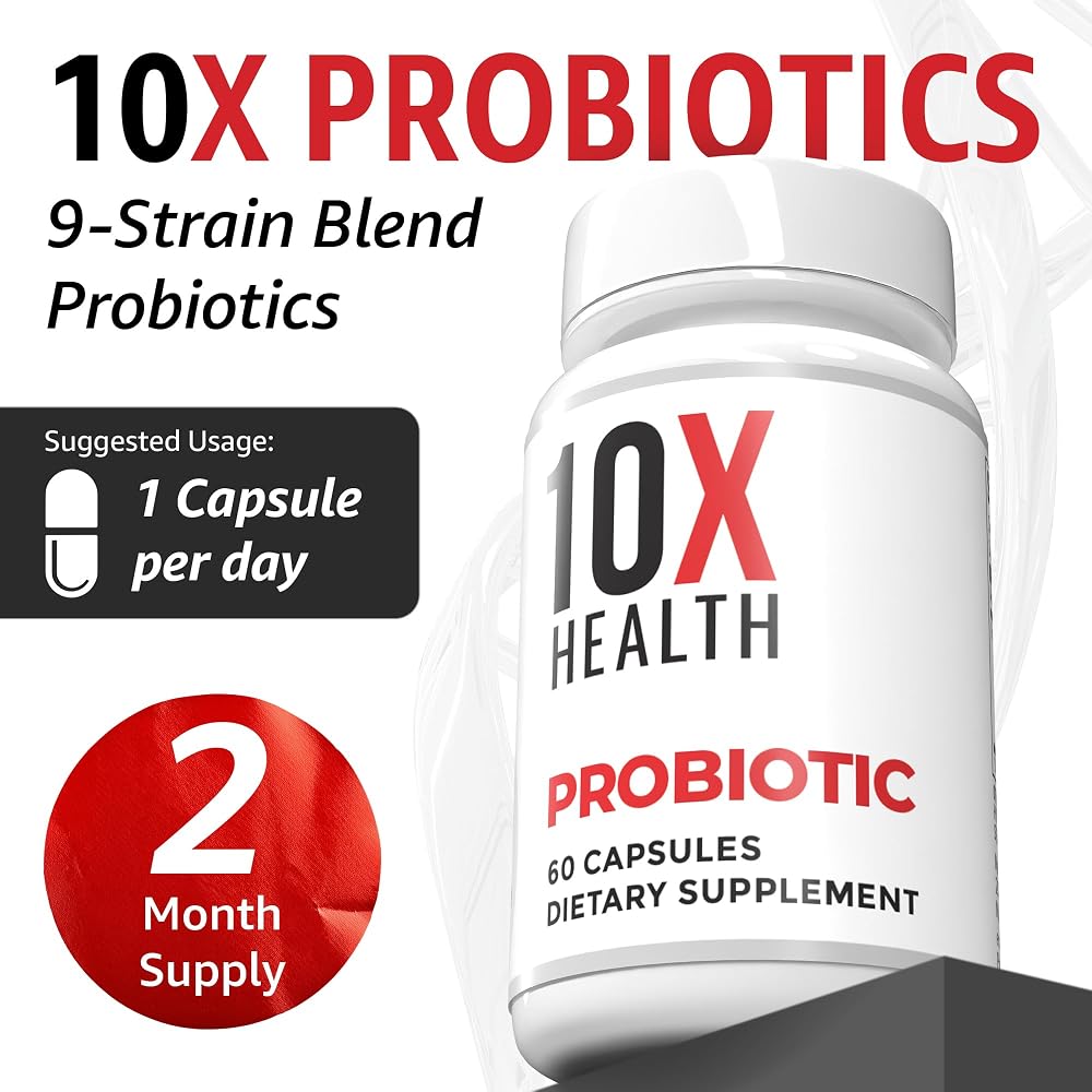 10X Health Probiotics for Men Immune Support - 60 Capsules - image 5