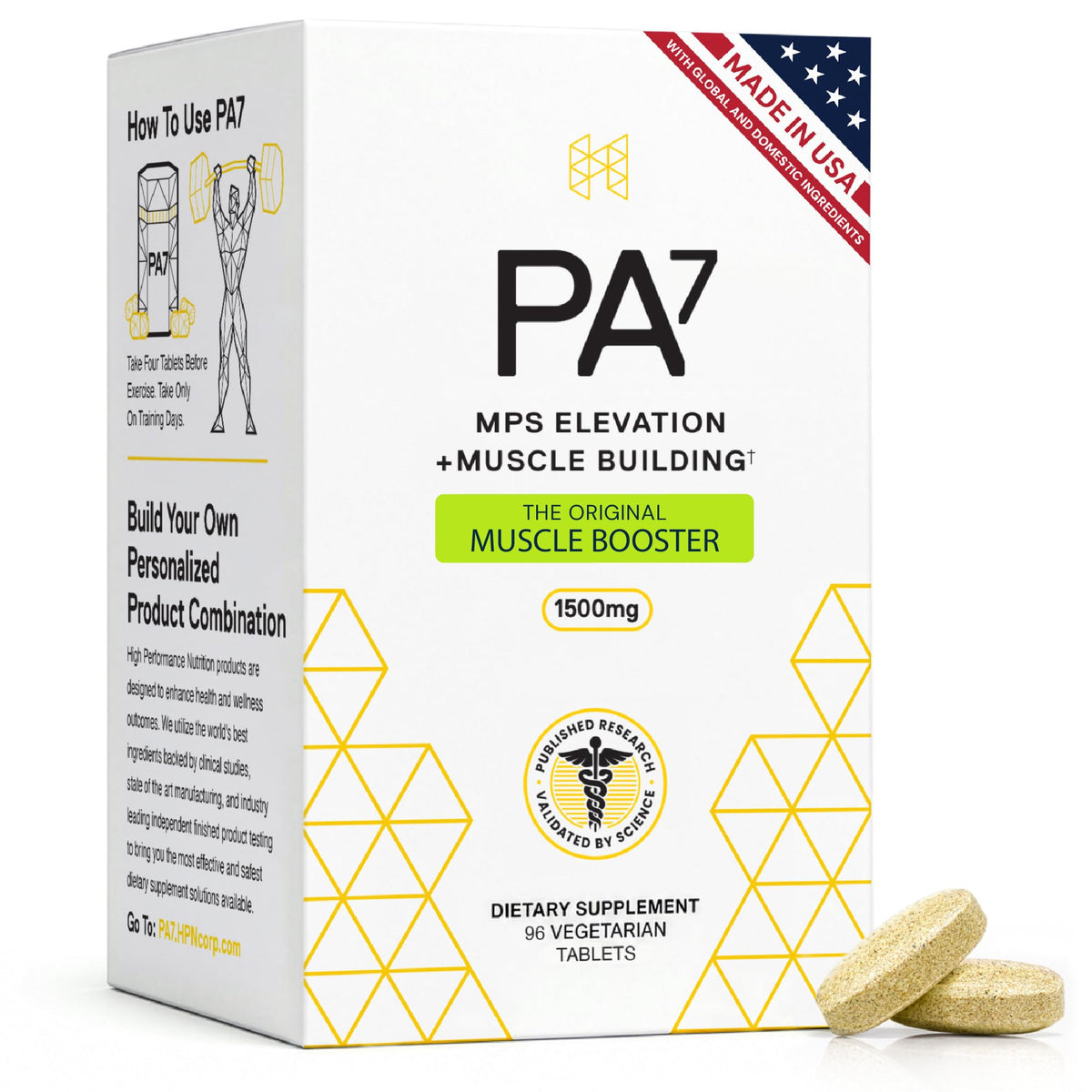 HPN PA(7) Phosphatidic Acid for Muscle & Strength - 96 Tablets - image 2