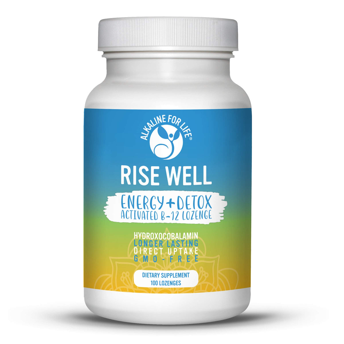 Alkaline for Life Rise Well Vitamin B12 2000 mcg Sublingual - 100 Lozenges