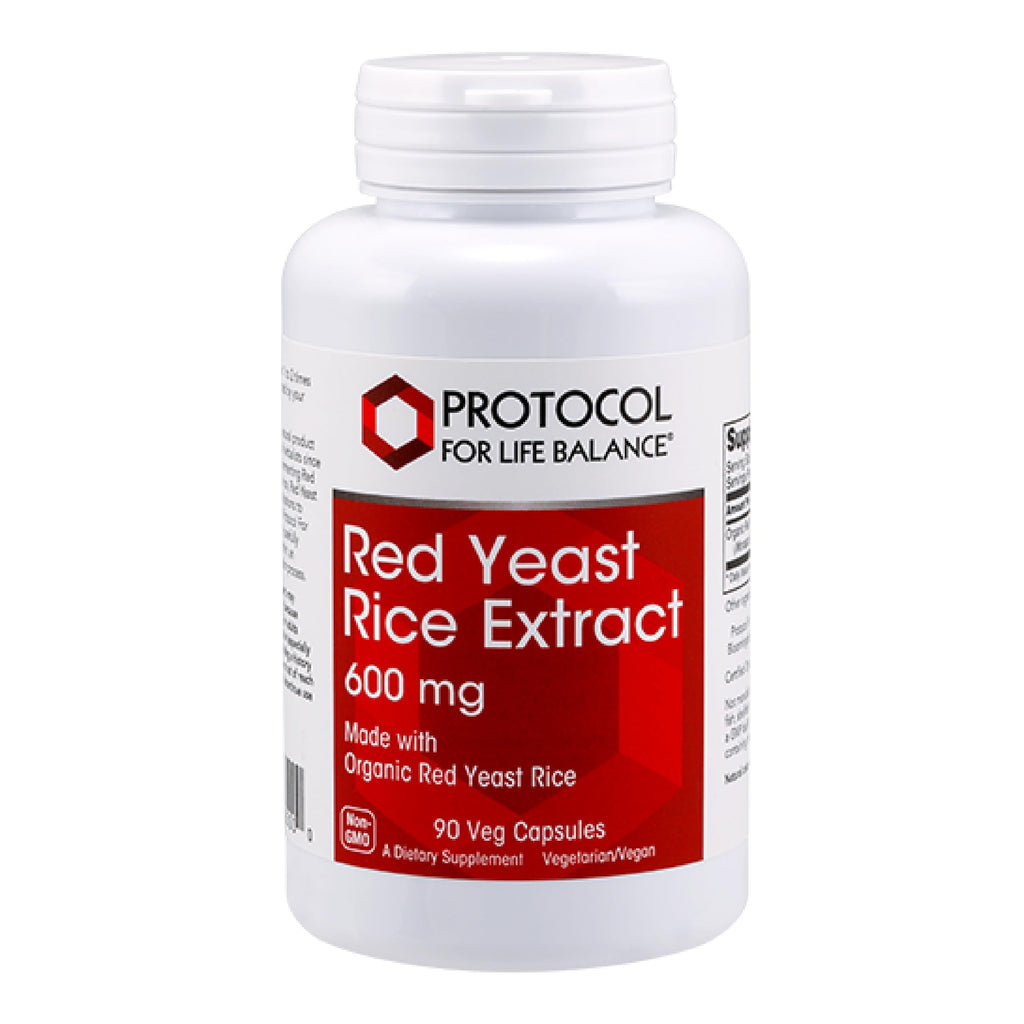 PROTOCOL FOR LIFE BALANCE Red Yeast Rice 600mg - 90 Vegetarian Capsules