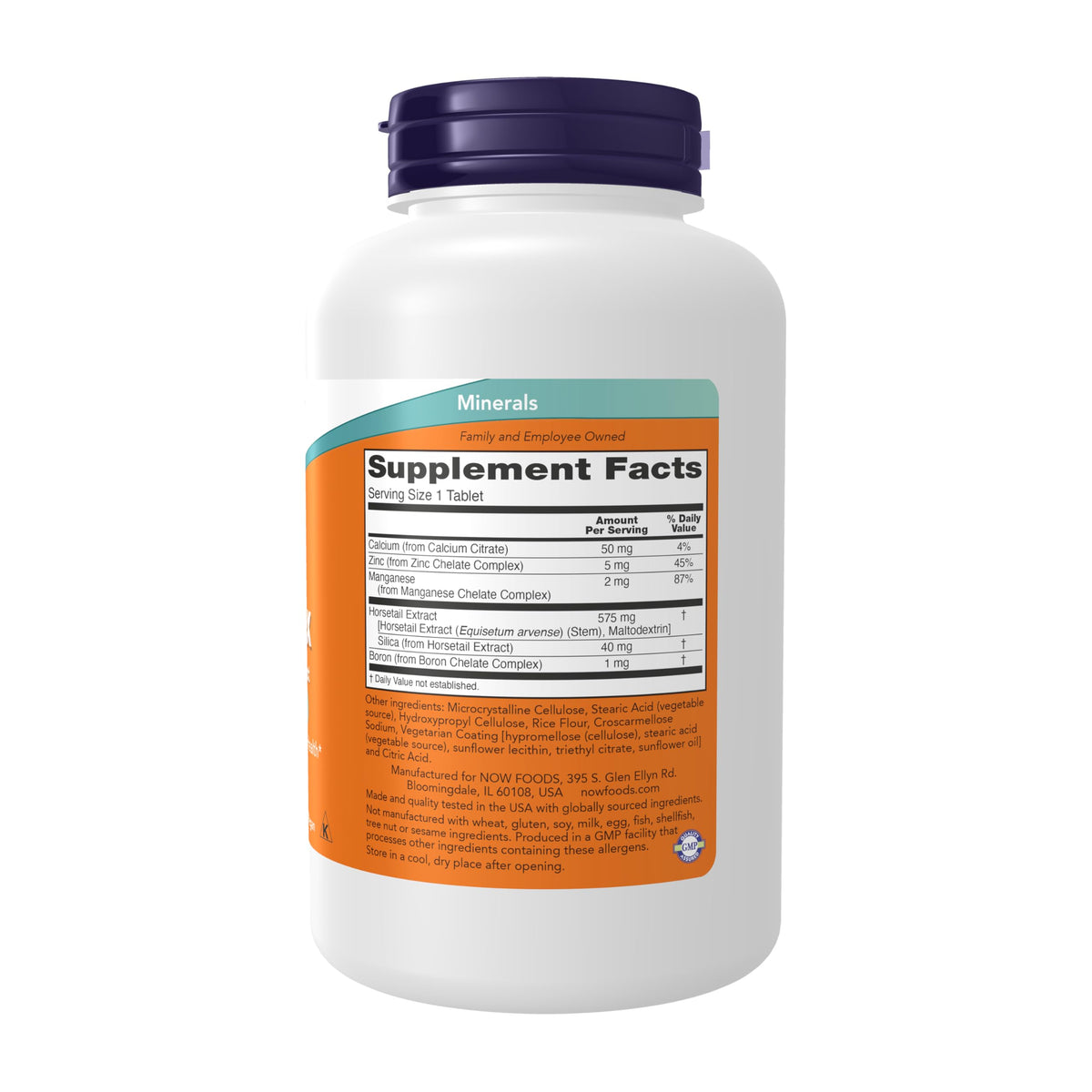 NOW Silica Complex with Horsetail Extract - 180 Tablets - image 2