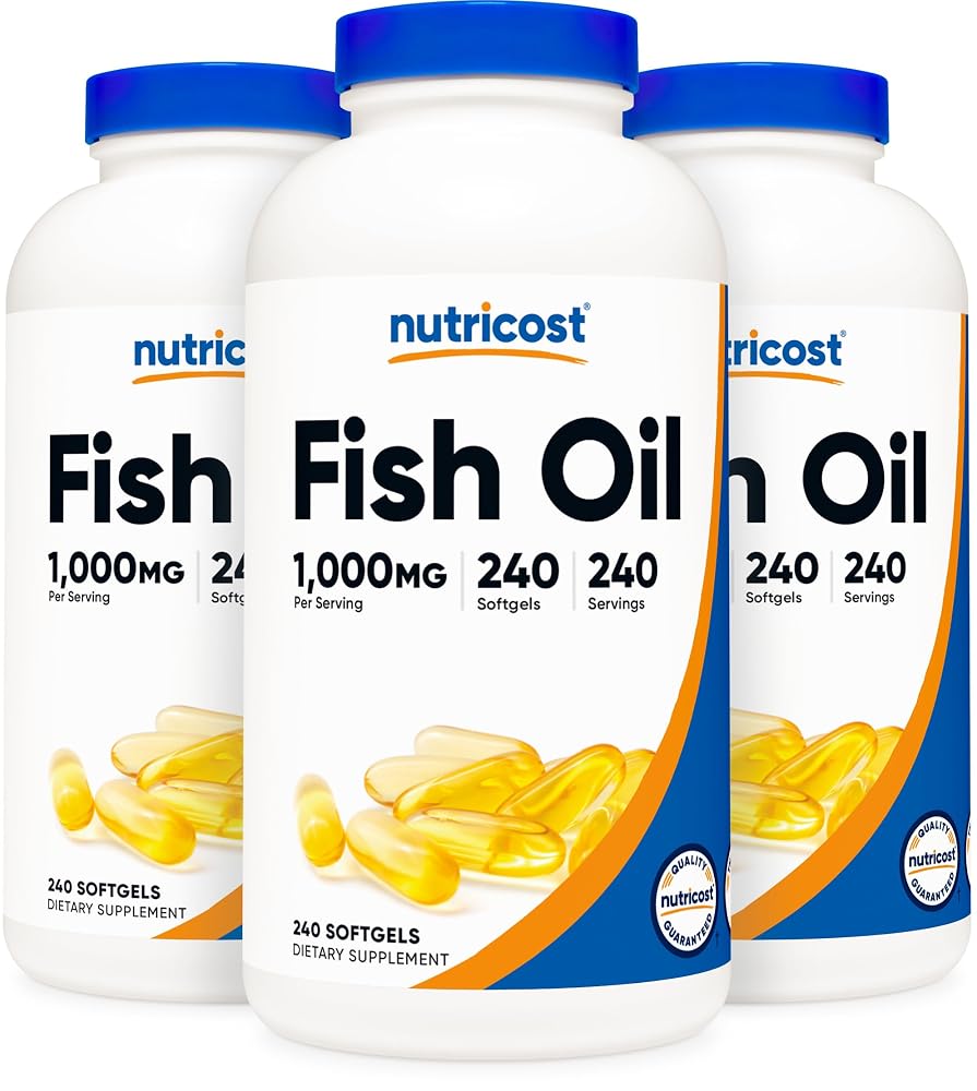 Nutricost Fish Oil 1000mg (560mg of Omega-3), 240 Softgels