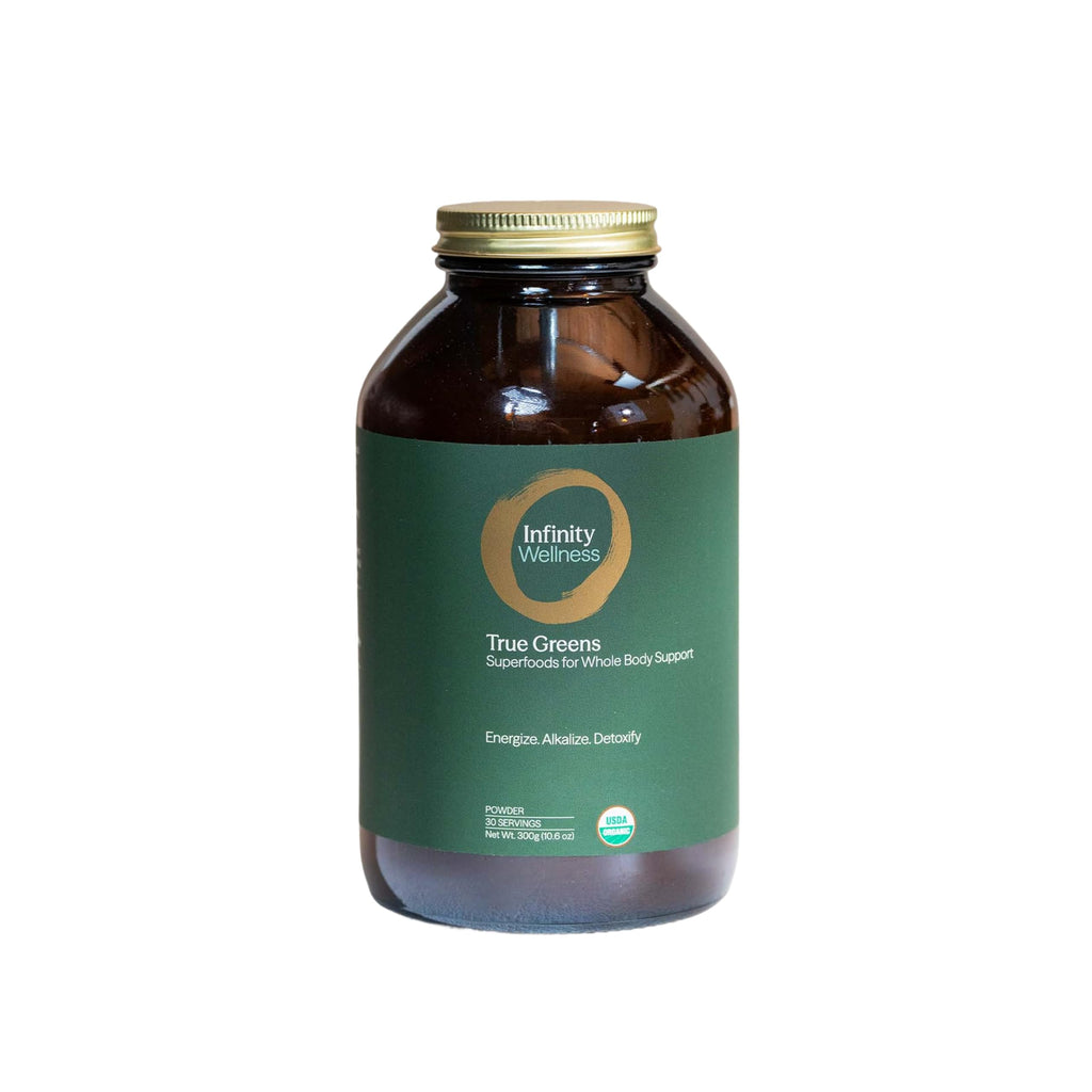 Infinity Wellness Greens Superfood Powder Supplement with Spirulina