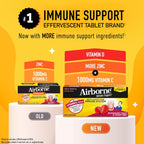 Airborne Vitamin C 1000mg Immune Support Effervescent Tablets - 36 Count - image 2
