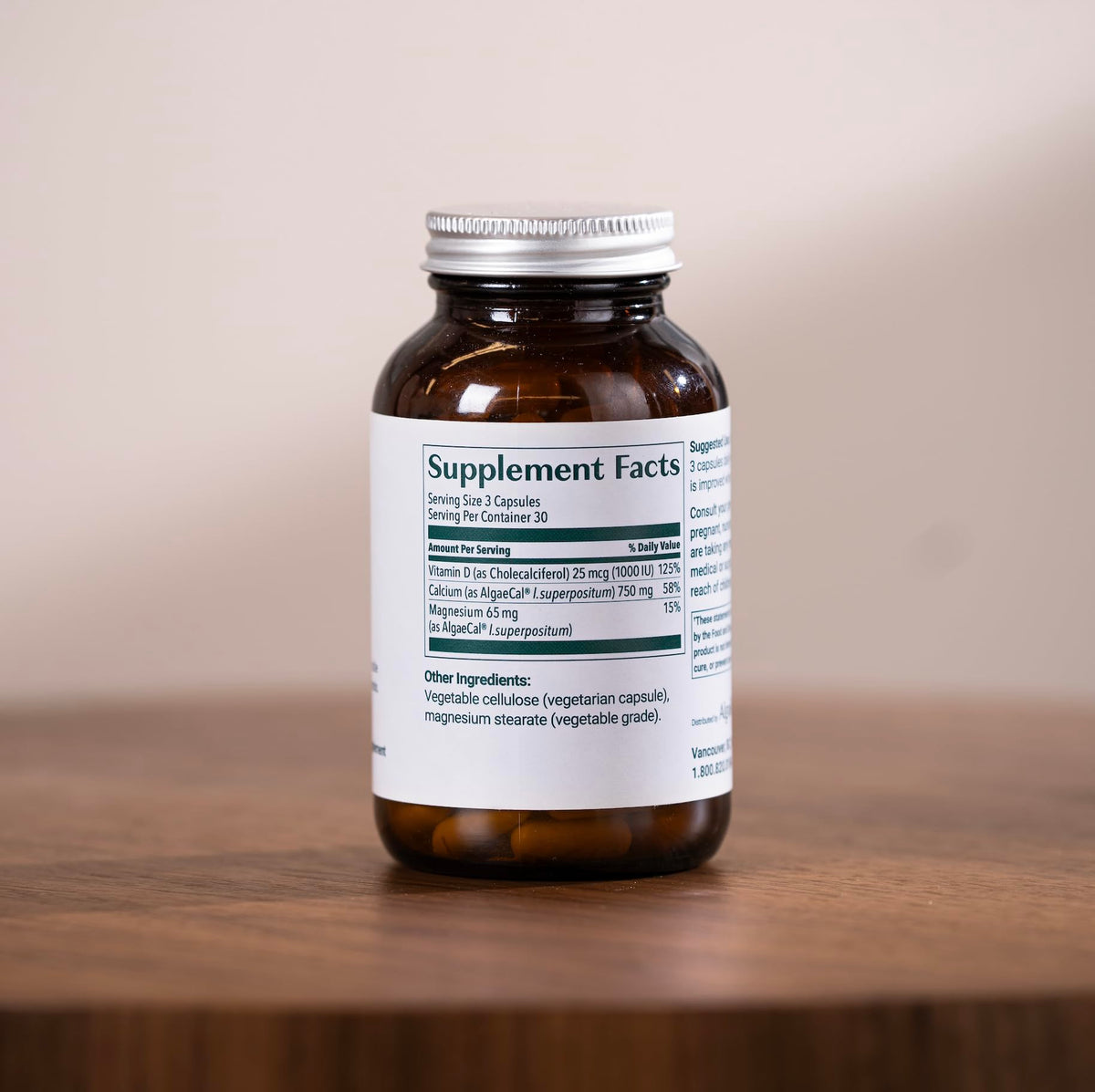 AlgaeCal Organic Calcium Supplement for Bone Strength