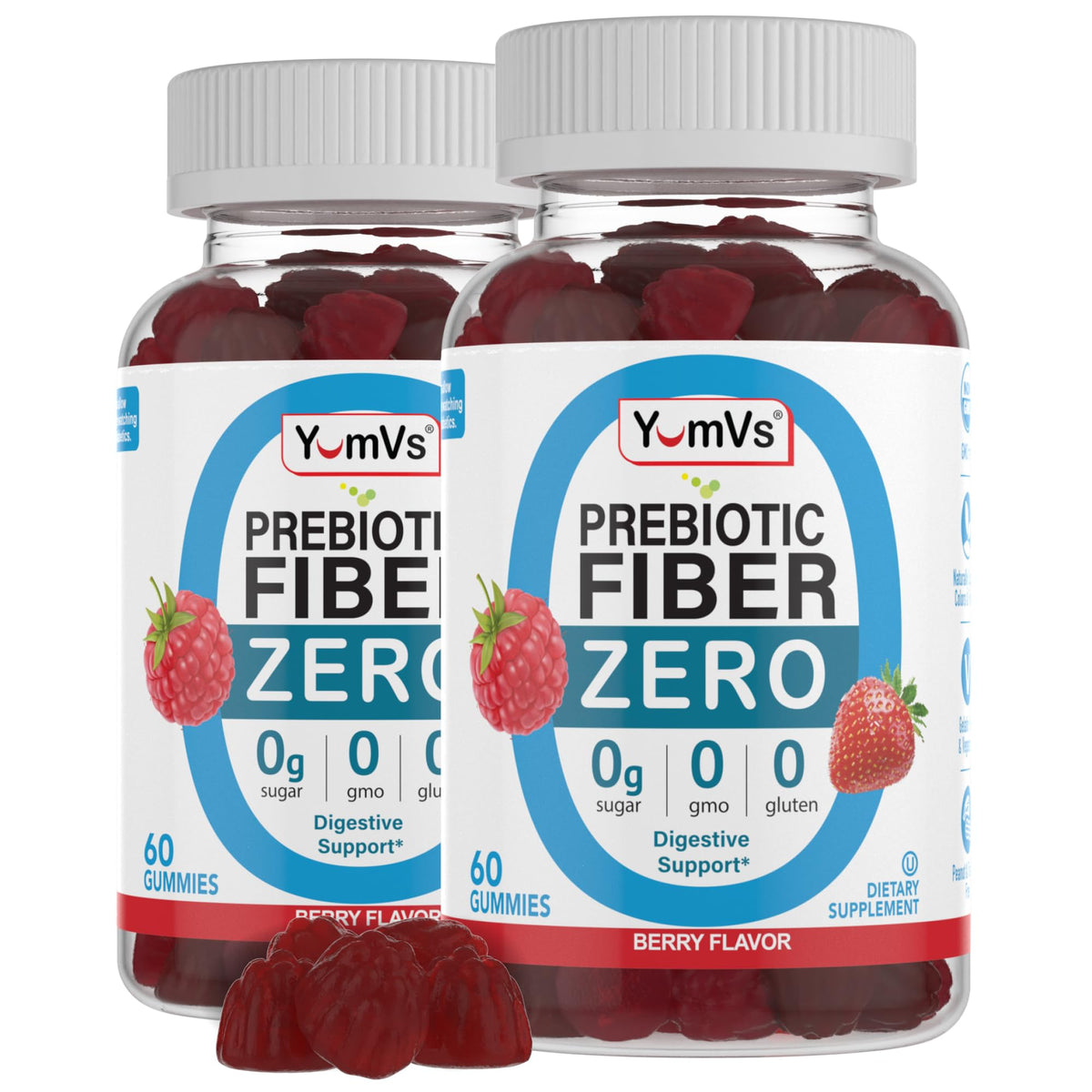 YUM-V'S Prebiotic Fiber Zero Gummies by YumVs