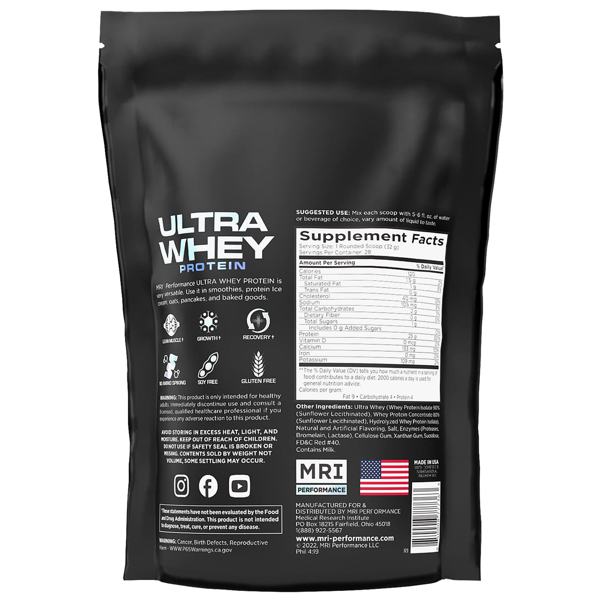 MRI Performance Ultra Whey Protein