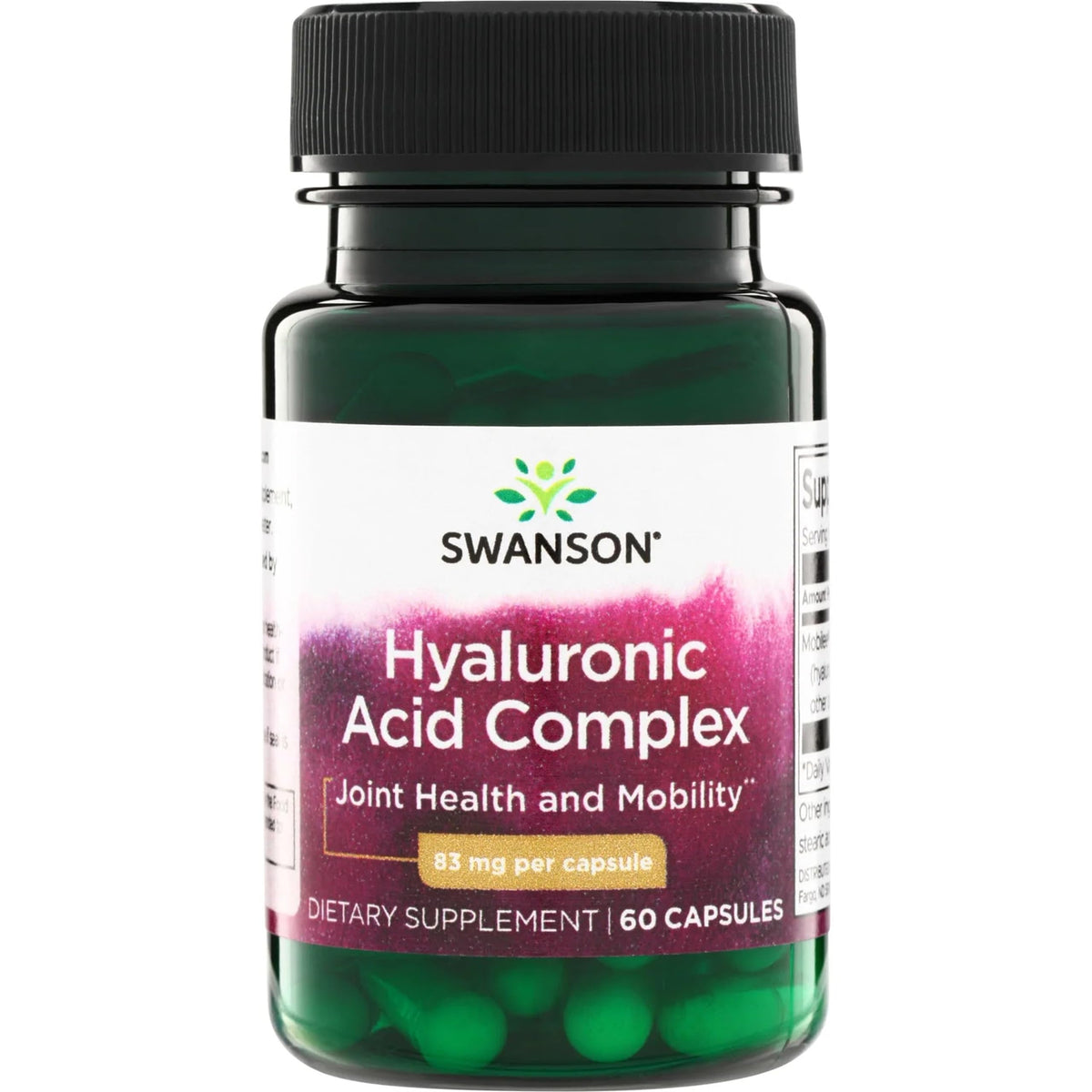 Swanson Hyaluronic Acid Complex 83 mg - 60 Capsules