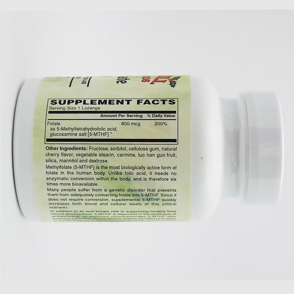 Holly Hill Health Foods Methylfolate Cherry Flavor - 60 Lozenges - image 2