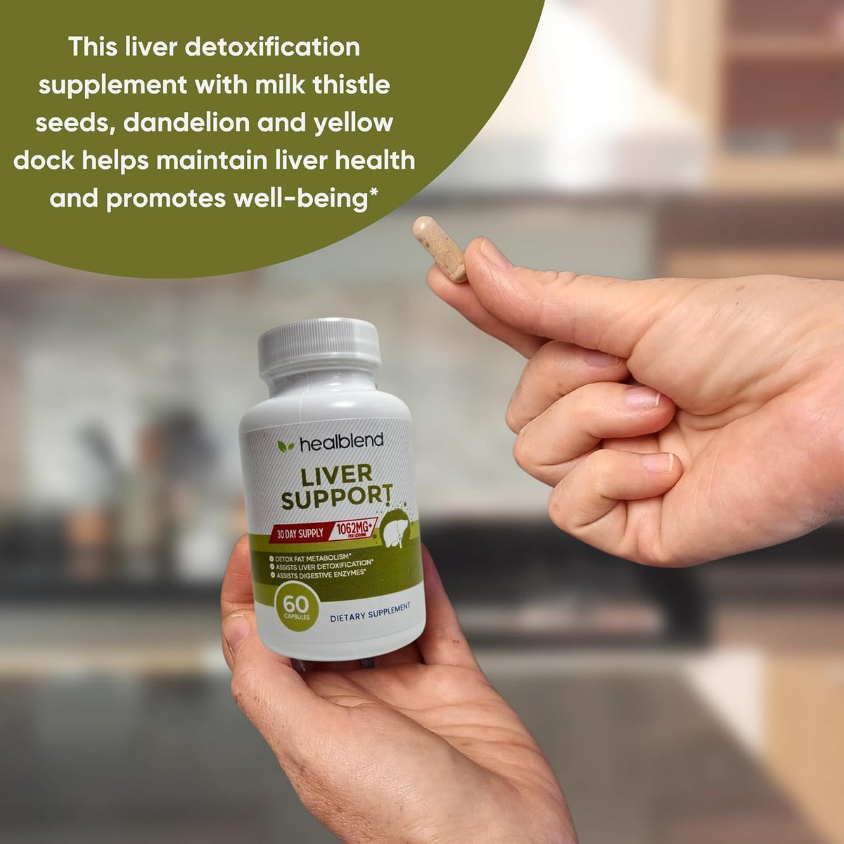 Healblend Liver Support Milk Thistle and Zinc - 60 Vegetarian Capsules - image 4