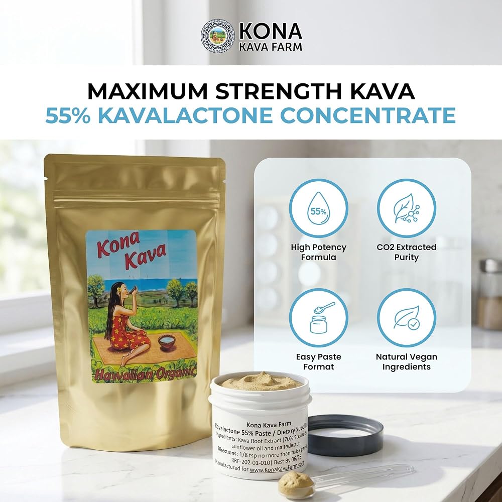 Kona Kava Farm 55% Kavalactone Paste - 1 oz - image 2