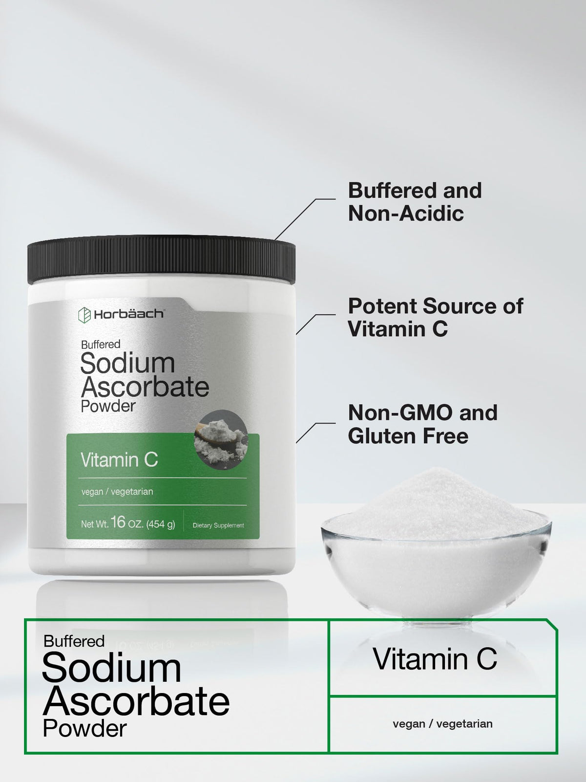 Horbäach Buffered Sodium Ascorbate Vitamin C Powder - 16 oz - image 4
