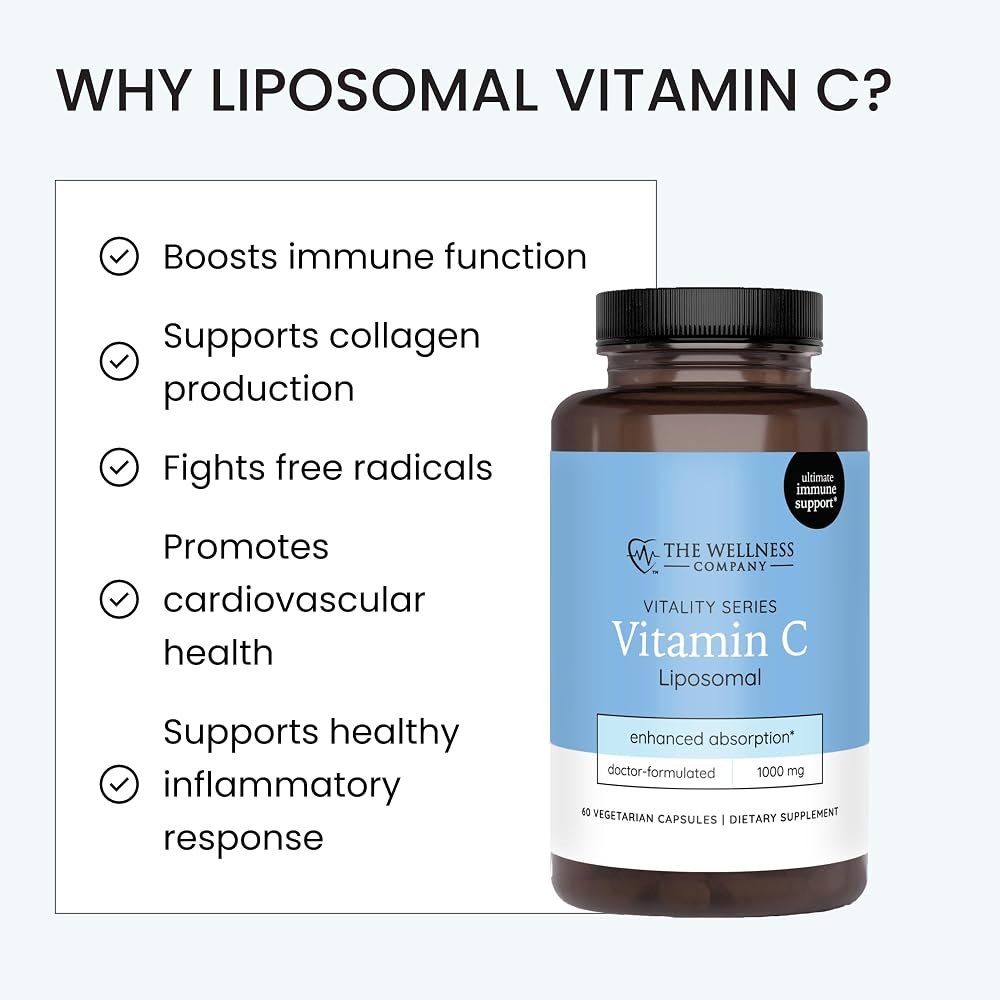 The Wellness Company Liposomal Vitamin C Immune Support - 60 Capsules - image 5