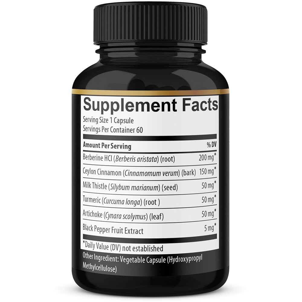 BMVINVOL Berberine Supplement Plus Ceylon Cinnamon - 180 Capsules - image 2