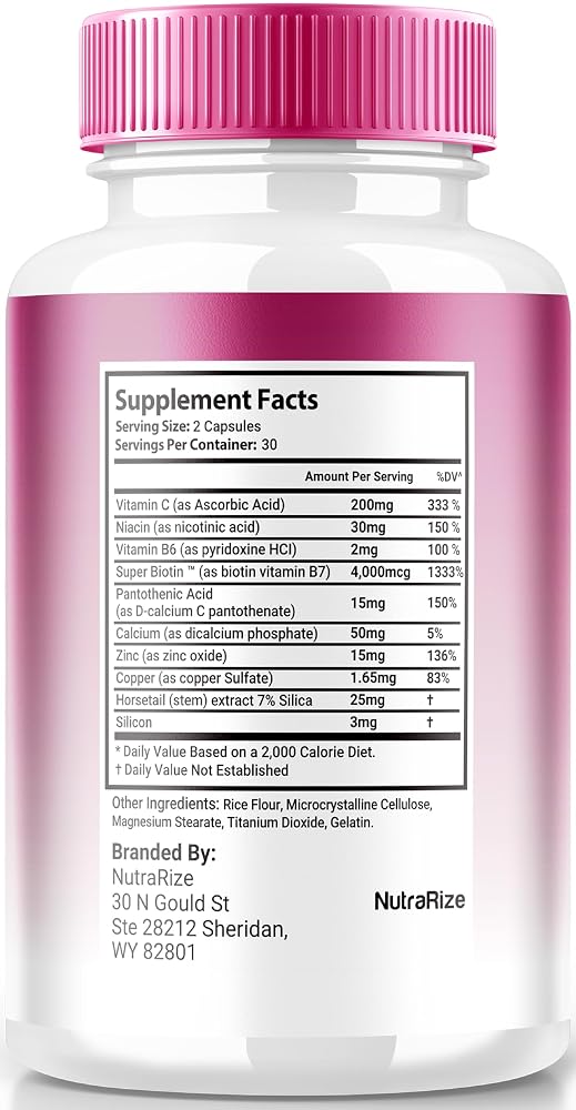NutraRize Harmony Hair Capsules for Healthy Hair - 60 Capsules - image 2