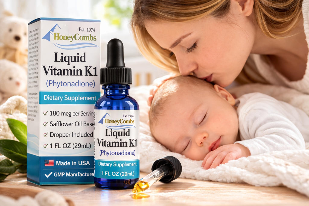 HoneyCombs Vitamin K1 Liquid Drops - 1 fl oz - image 3