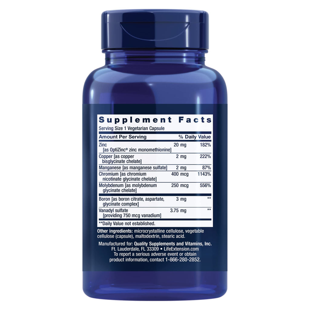 Life Extension Only Trace Minerals - 90 Capsules - image 2