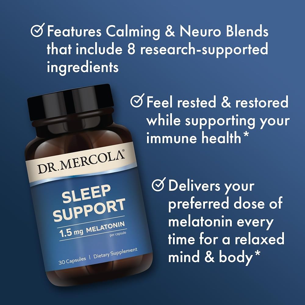Dr. Mercola Sleep Support with Melatonin 1.5 mg - 30 Capsules - image 4