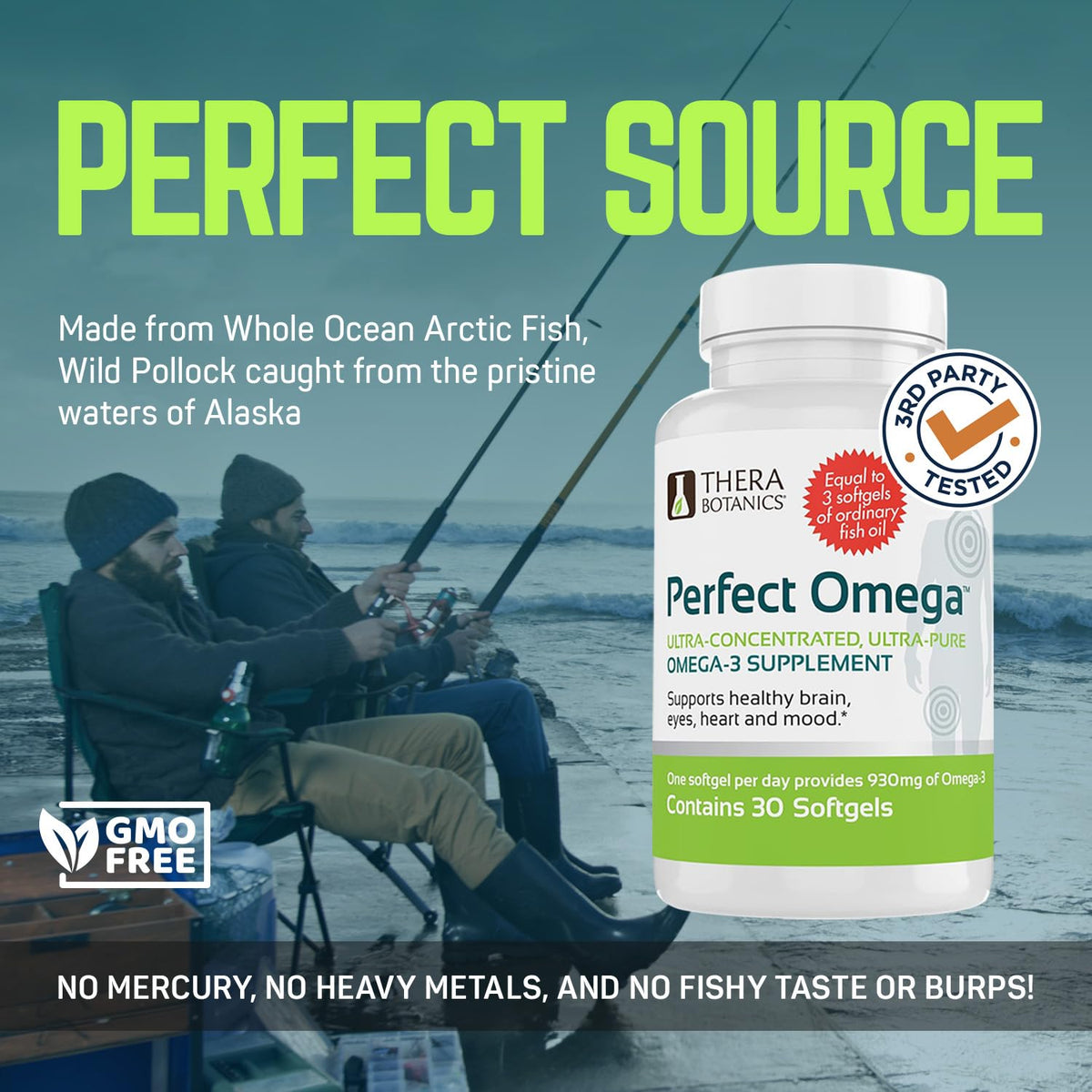 Therabotanics Perfect Omega 3 Wild Alaskan Fish Oil