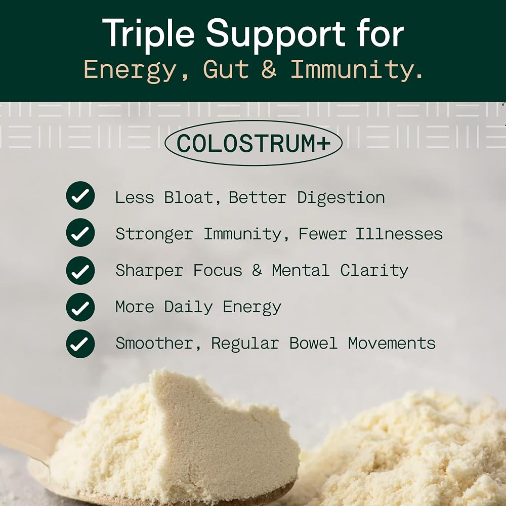Adapt Naturals Colostrum Supplement with Lactoferrin & Beta Glucan