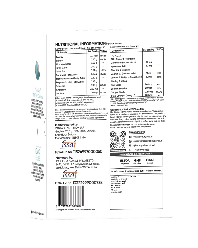 Beautywise Skin Resilience Capsules with Ceramides & Hyaluronic Acid - image 9