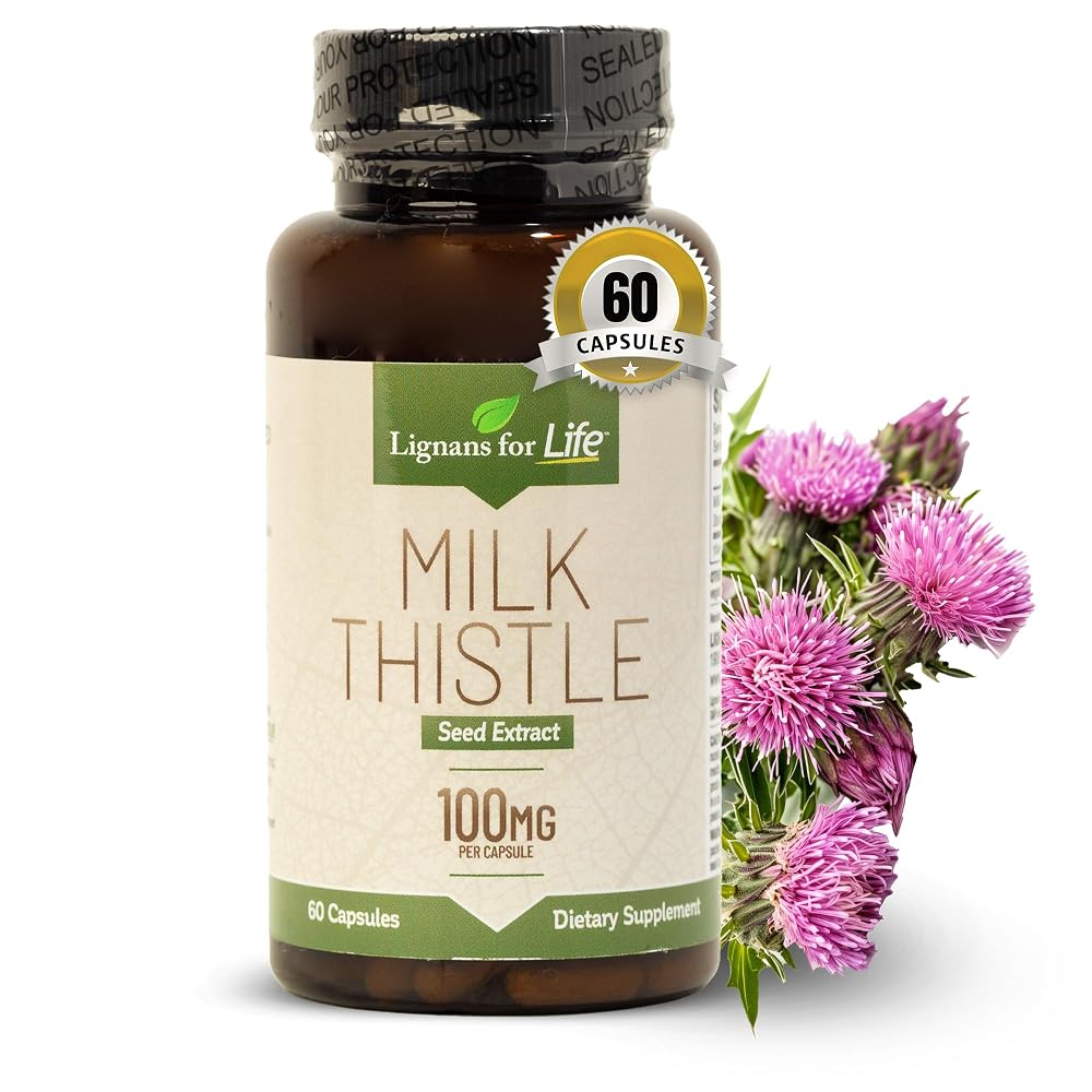 Lignans For Life Milk Thistle Seed Extract Liver Health - 60 Vegetarian Capsules