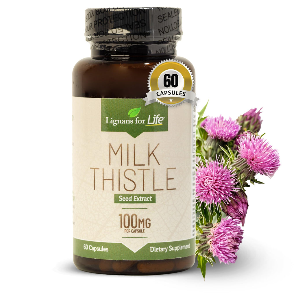 Lignans For Life Milk Thistle Seed Extract Liver Health - 60 Vegetarian Capsules