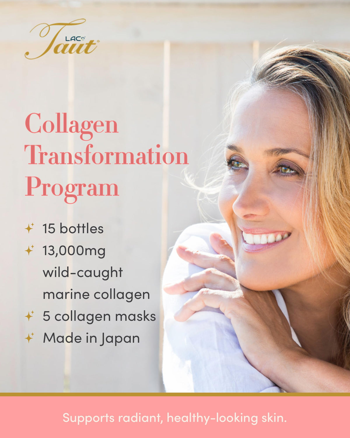 TAUT Marine Collagen Drink & Face Mask with Hyaluronic Acid - 20 Pieces - image 2