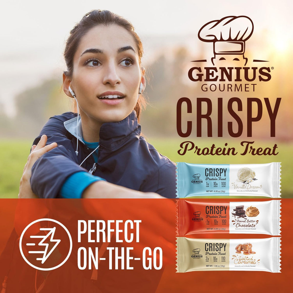 Genius Gourmet Gluten Free Crispy Protein Treat