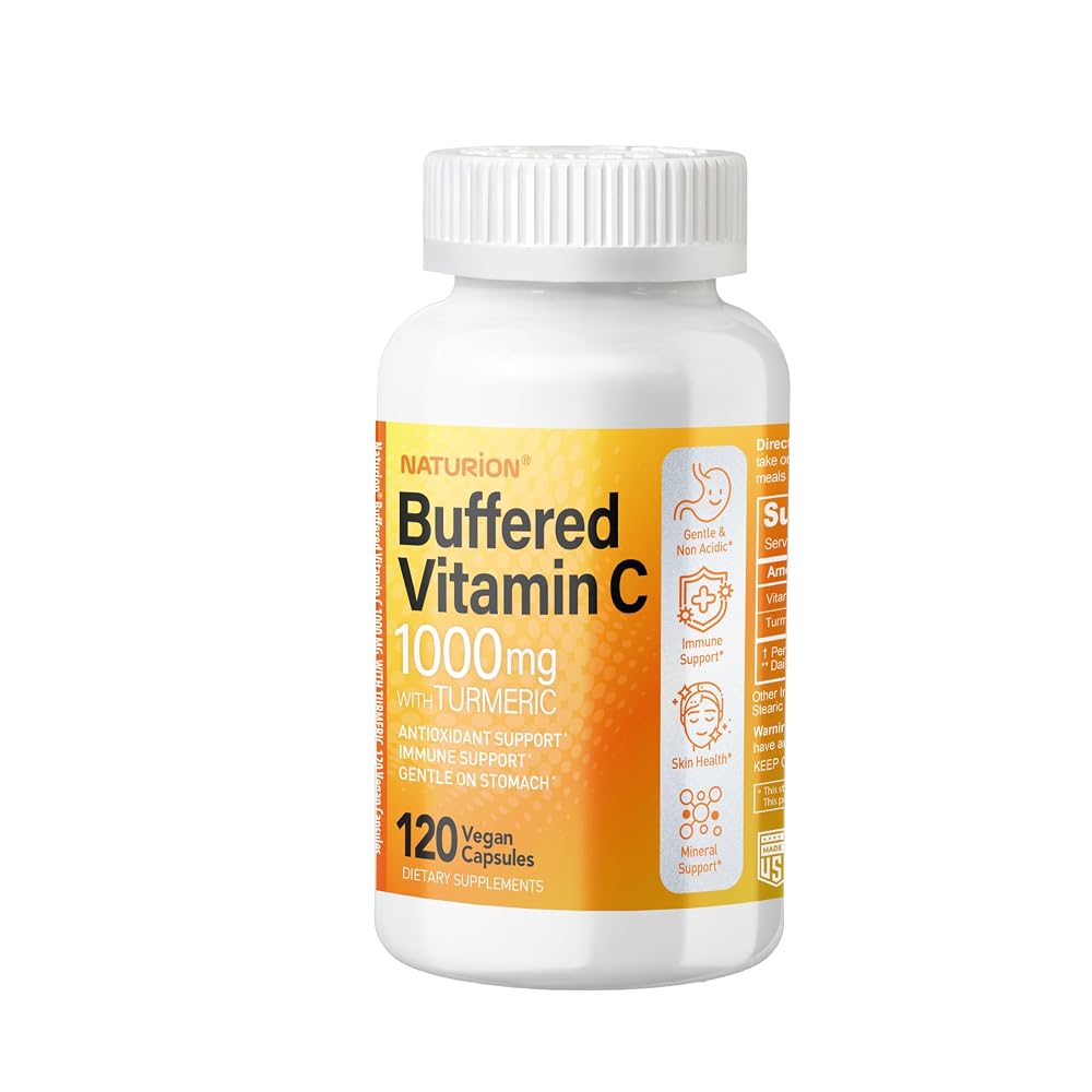 NATURION Buffered Vitamin C 1000 mg with Organic Turmeric