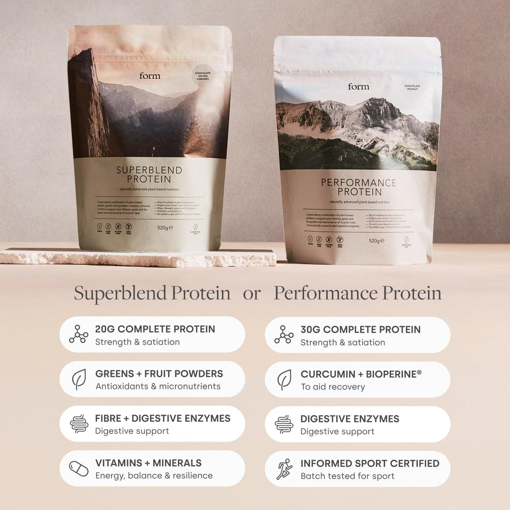 Form Superblend Protein Vegan Powder Chocolate Salted Caramel - 1.15 lb - image 4