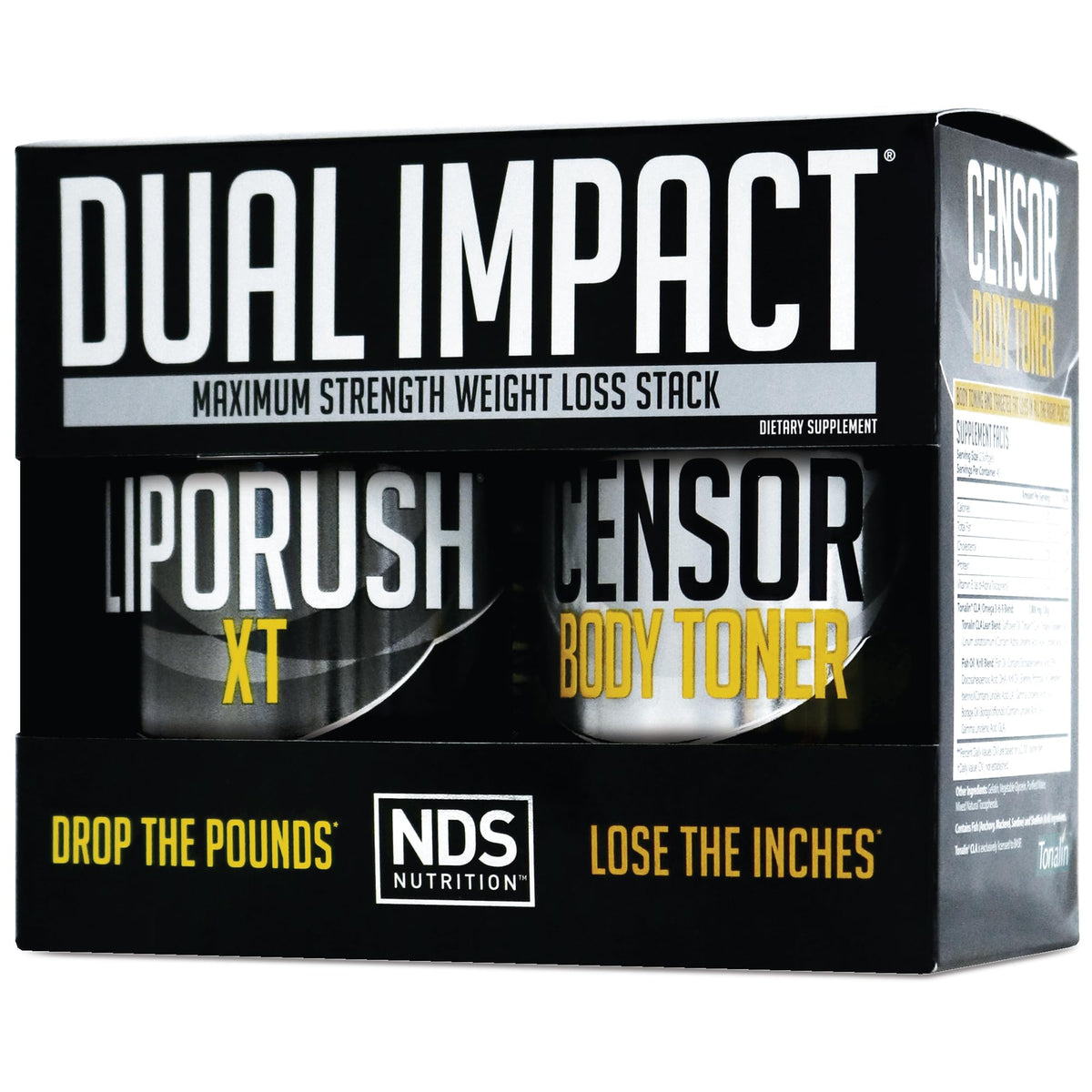 LIPORUSH Maximum Strength Dual Impact Stack - 60 Capsules/90 Softgels