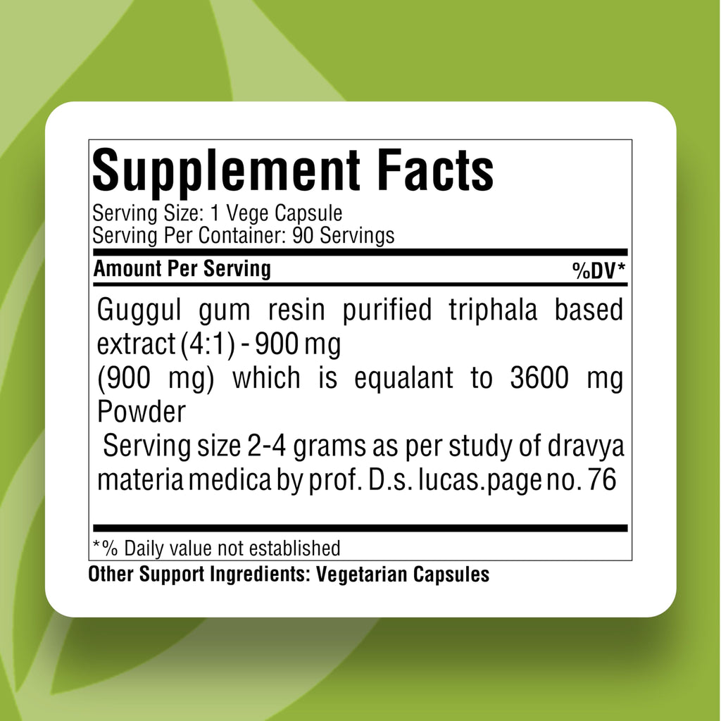 Herbsforever Shudha Guggul Capsules 800 mg - 90 Vegetarian Capsules - image 3