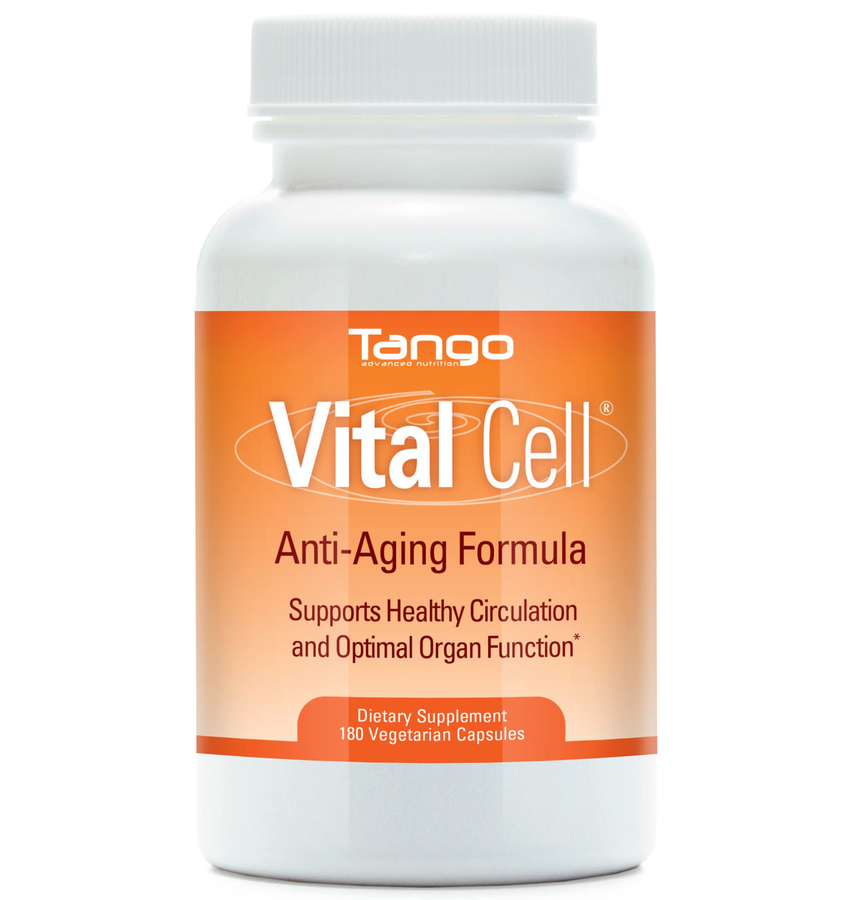 Tango Vital Cell Natural Anti-Aging Supplement - 180 Vegetarian Capsules