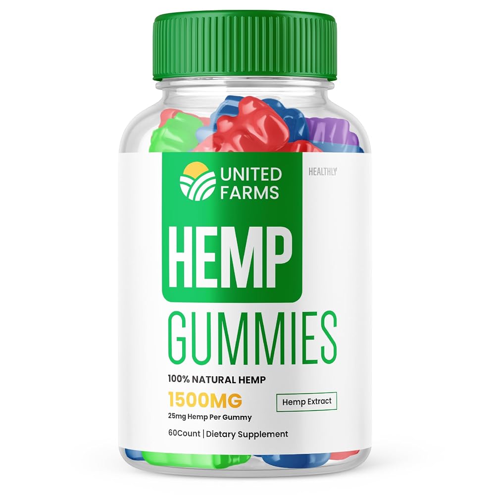 Purvia United Farms Hemp Gummies 25mg - 60 Gummies