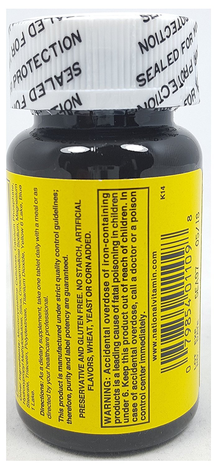Nature's Blend Ferrous Sulfate 325mg Iron Tablets - 3 Bottles - image 2
