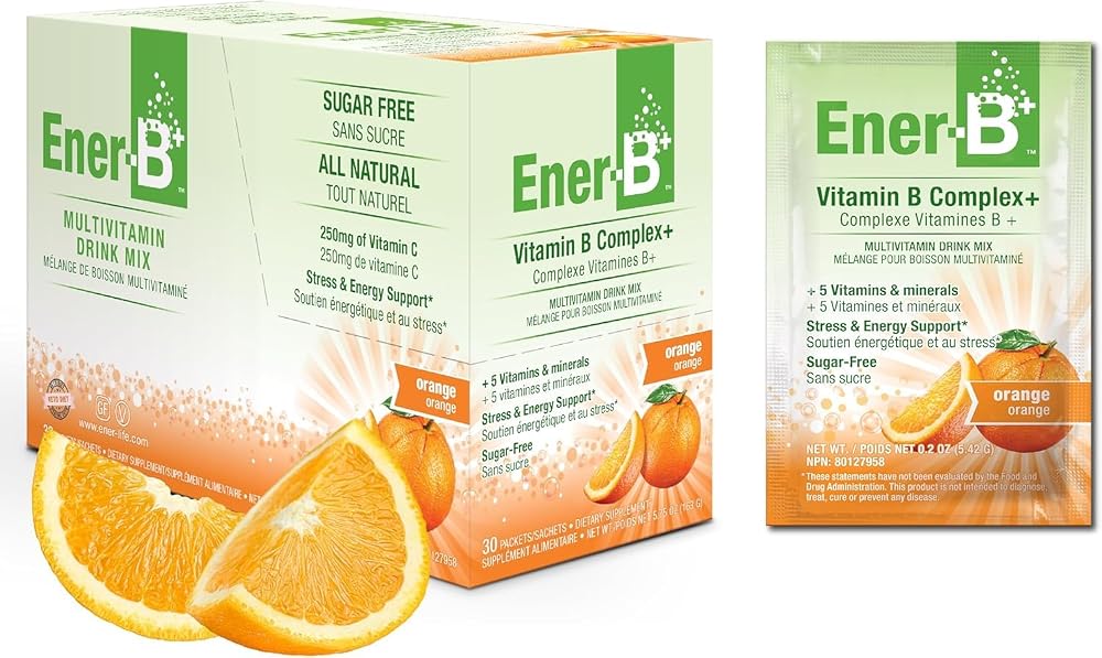 Ener-C Ener-B+ Sugar Free Multivitamin Drink Mix - Instant Vitamin