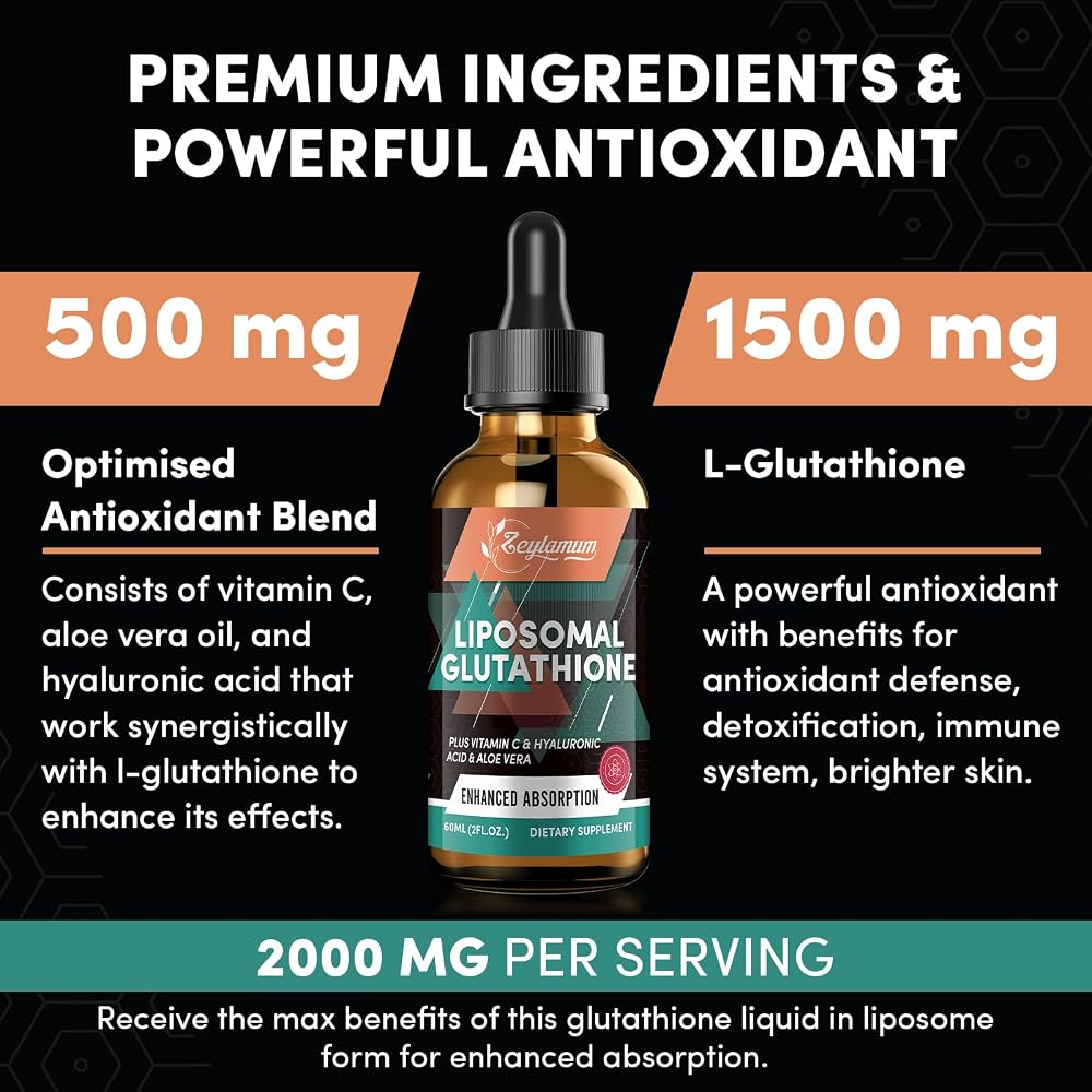 Zeylamum 2000MG Liposomal Glutathione Liquid Drops