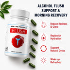 Flush Asian Glow Relief Alcohol Support Capsules - 60 Capsules - image 2