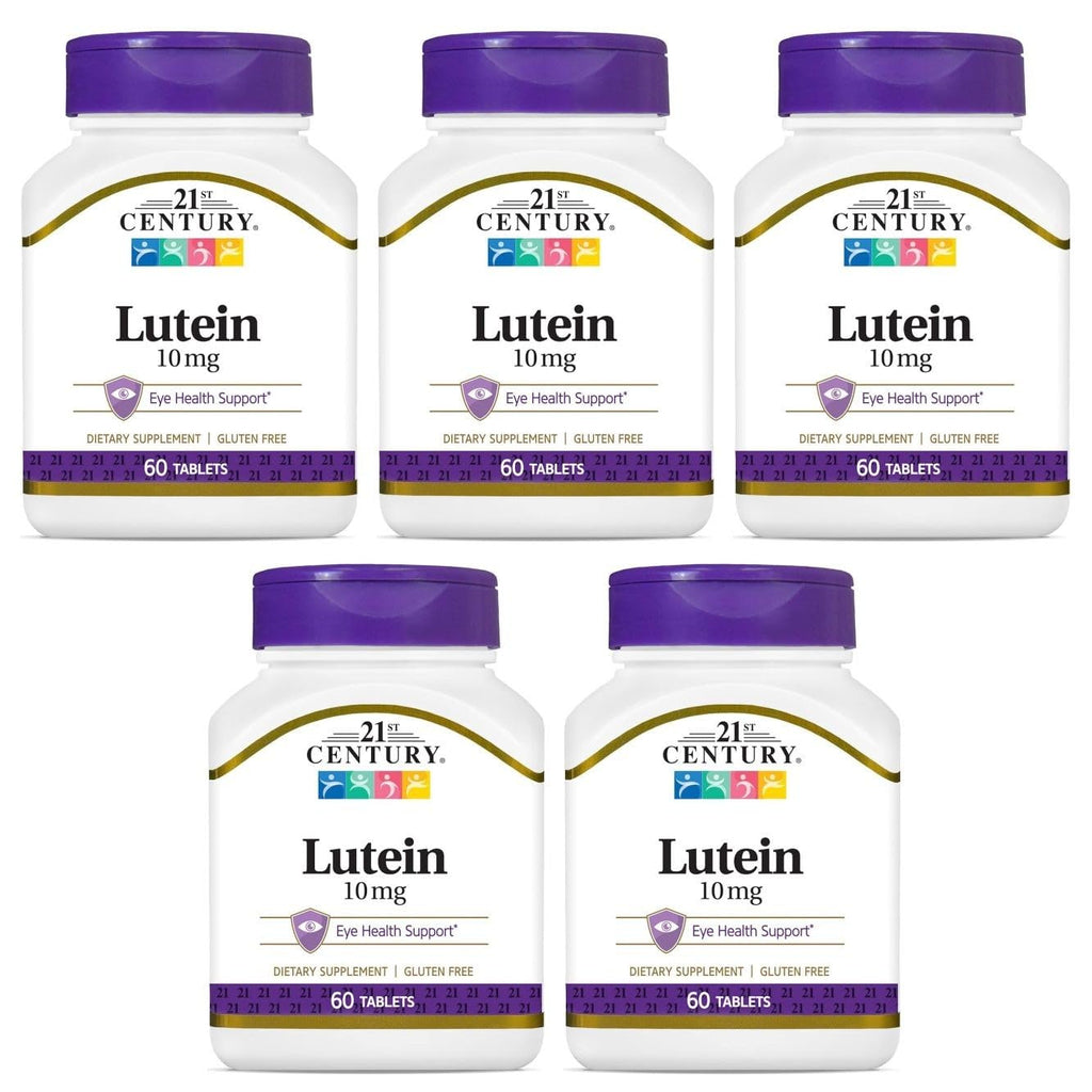 21st Century Lutein 10 mg - 300 Tablets (Pack of 5)