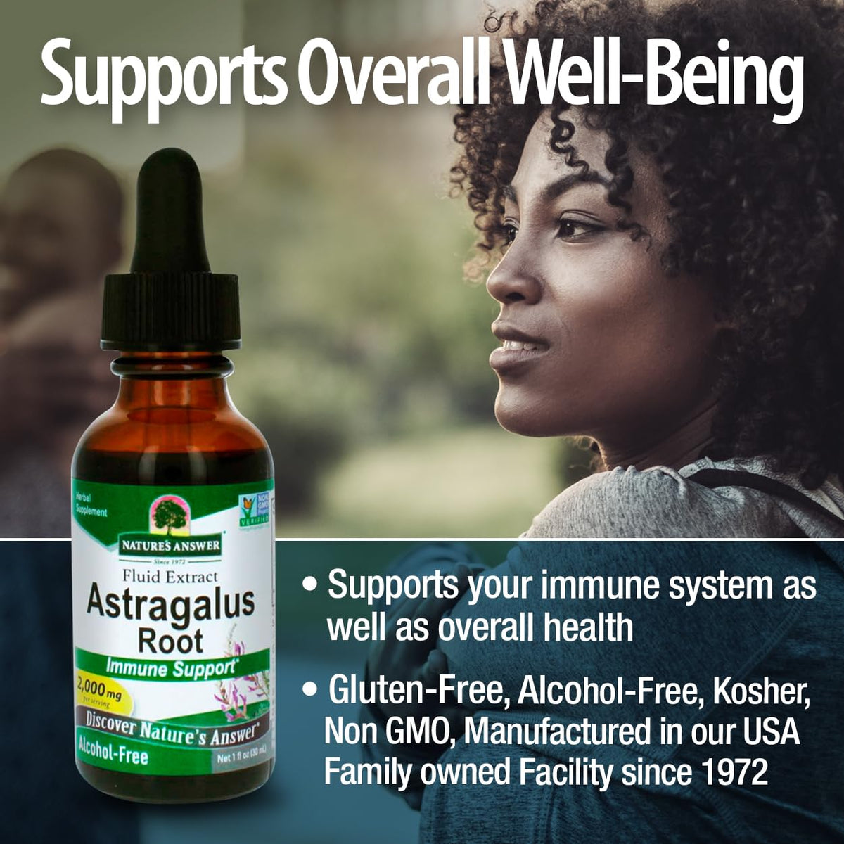 Nature's Answer Astragalus Root Alcohol Free Liquid - 2 Fl Oz - image 4