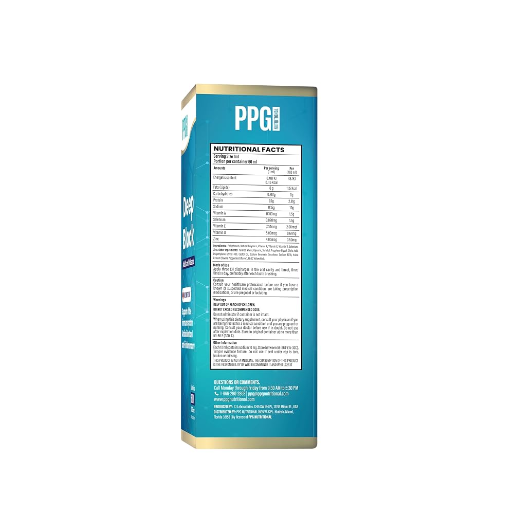 PPG-PLUS Deep Block Immune Support Mouth Spray - 2 Fl Oz - image 5
