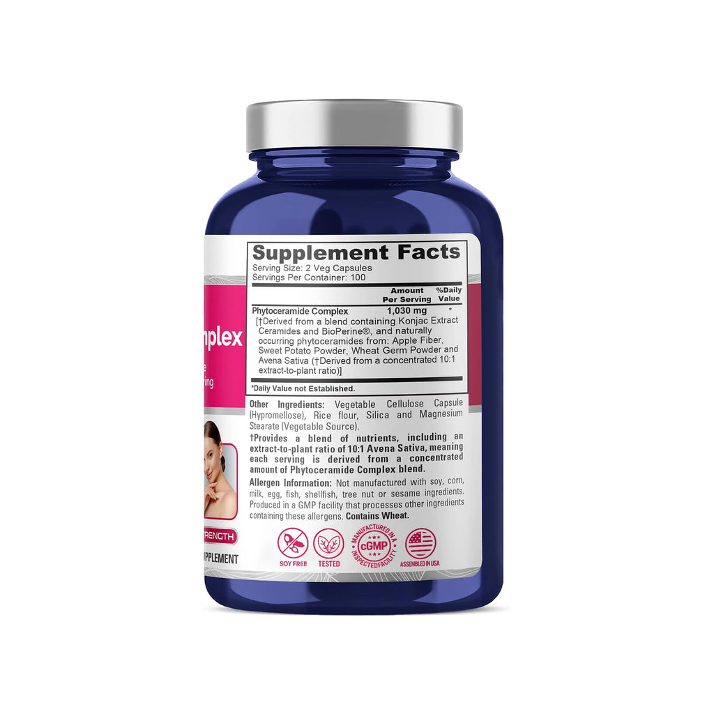 NusaPure Phytoceramide Complex Soy Free 1030mg - 200 Capsules - image 3