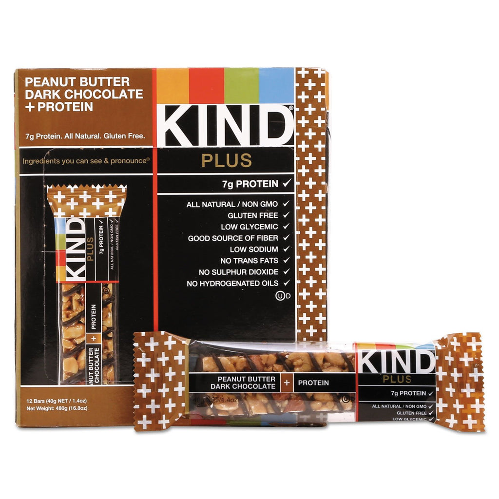 KIND PLUS Peanut Butter Dark Chocolate Protein Bars - 12 Pack