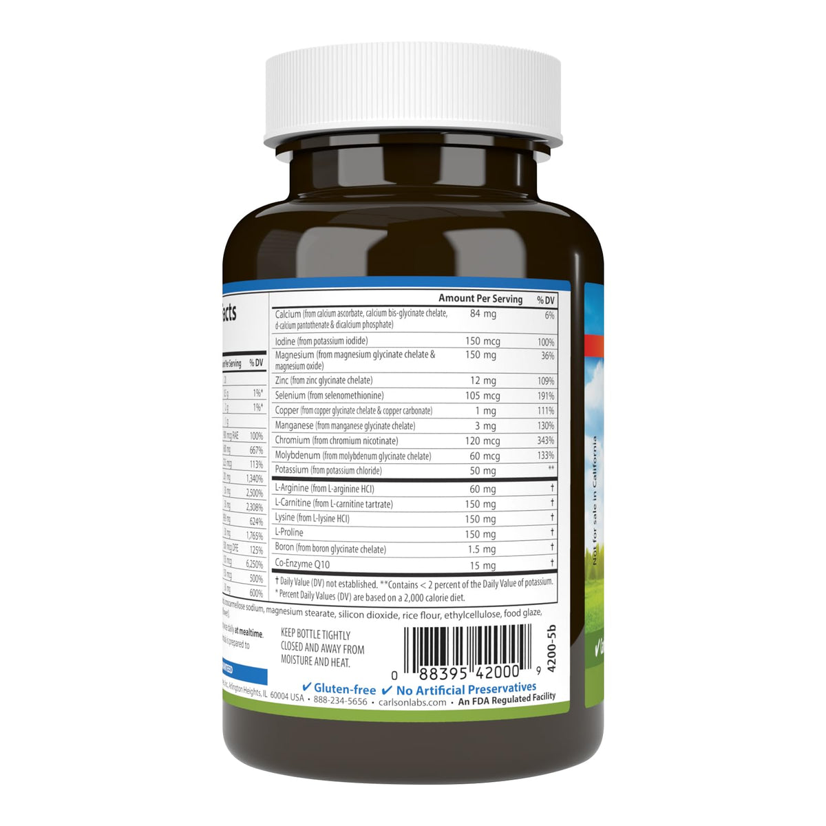 Carlson Cardio Complete Advanced Multivitamin - 90 Tablets - image 3