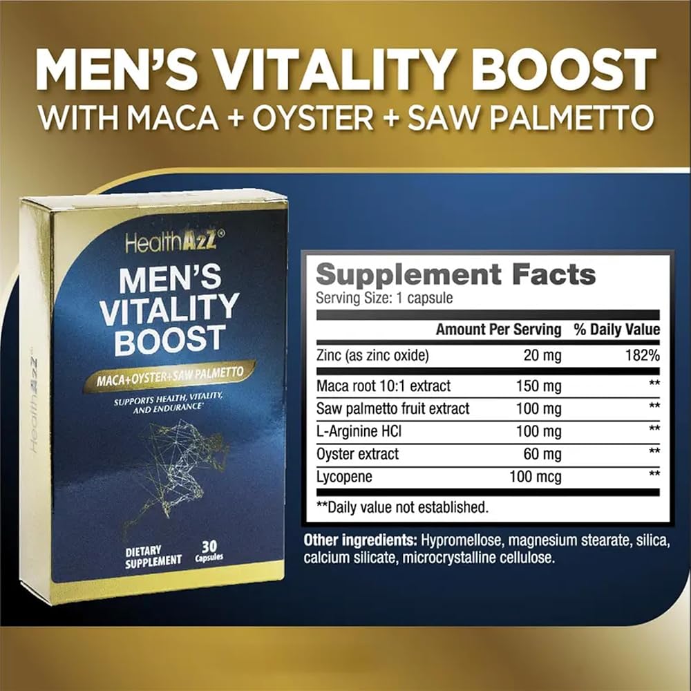 NutraA2Z Men's Vitality Boost - 30 Capsules - image 5