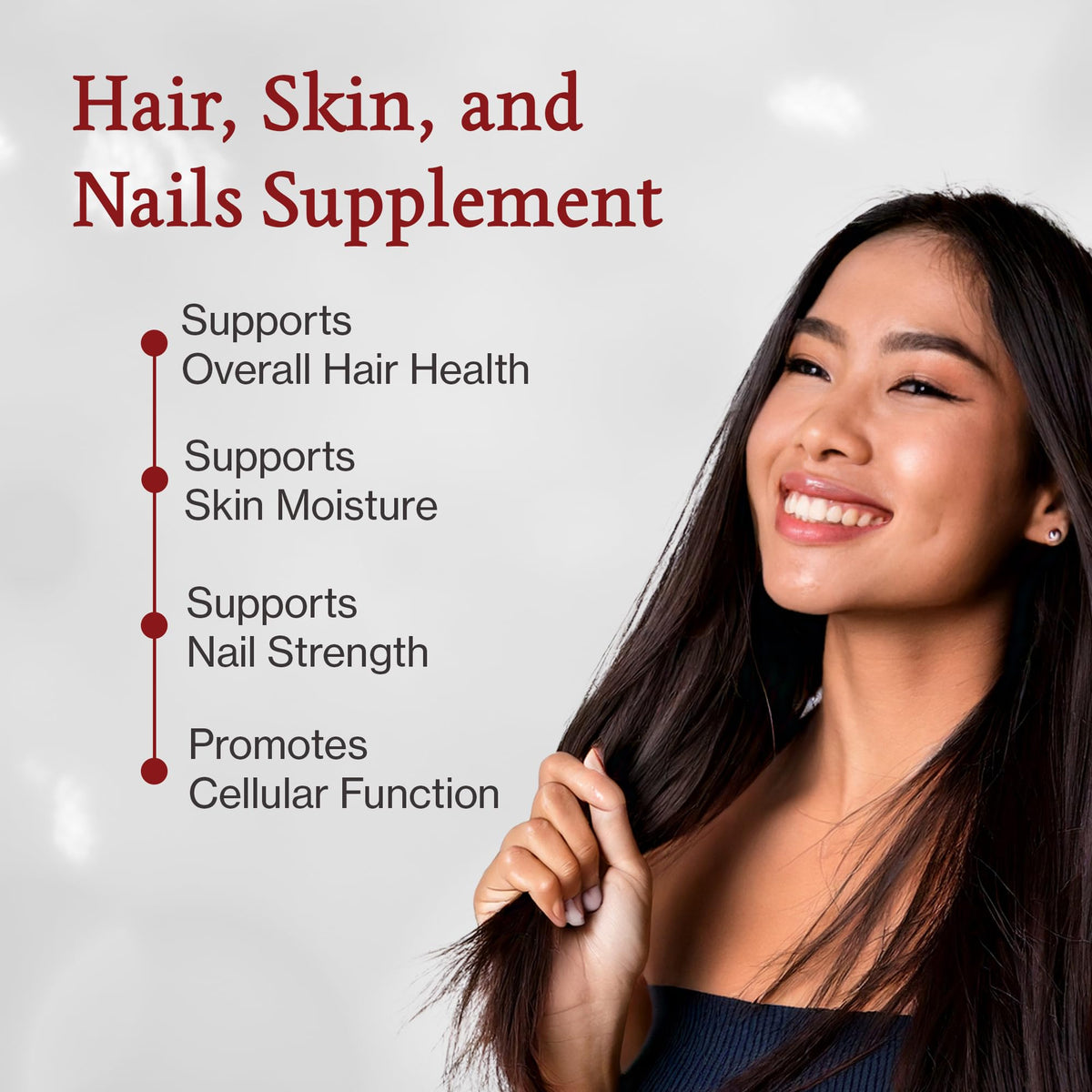 Quantum Nutrition Labs Hair Skin and Nails - 60 Vegetarian Capsules - image 3