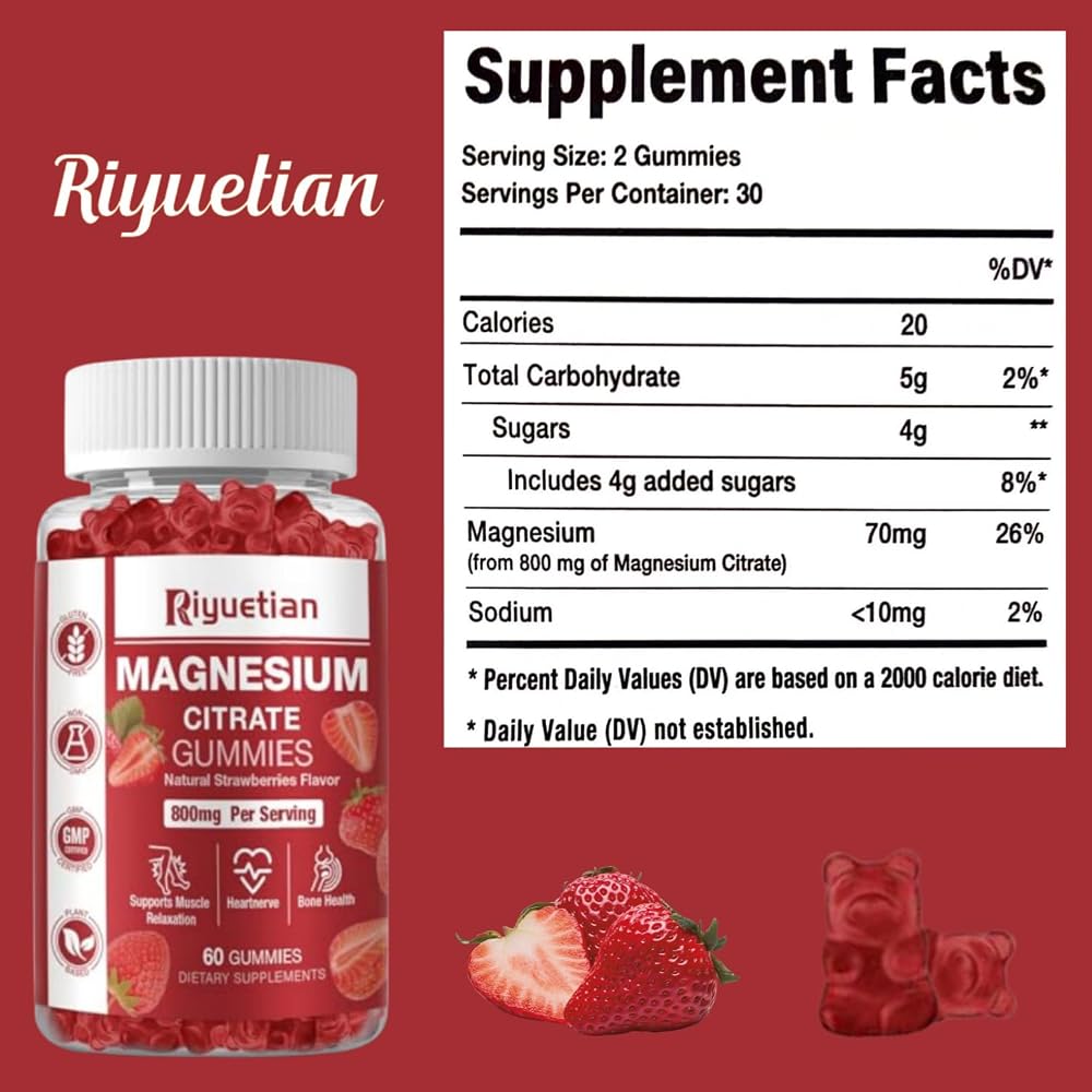 Riyuetian Magnesium Gummies