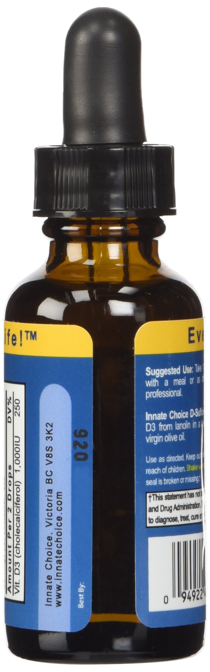 Innate Choice D Sufficiency Liquid Vitamin D3 - 1 Fl Oz - image 3